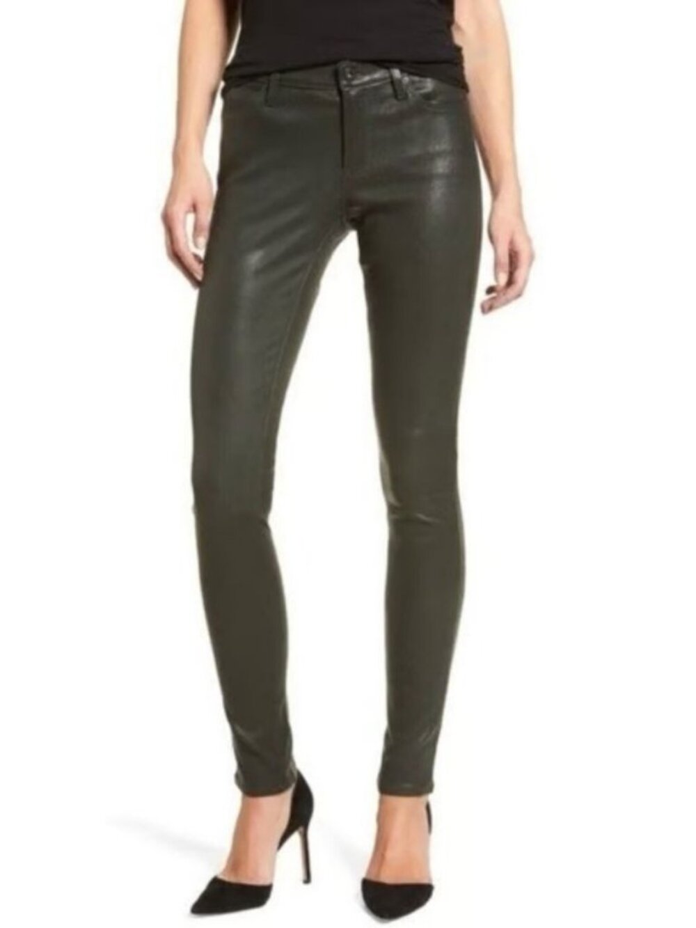 AG Jeans The Legging Ankle Super Skinny Ankle Pants Women's Size 27 Green NWOT! - Picture 1 of 5